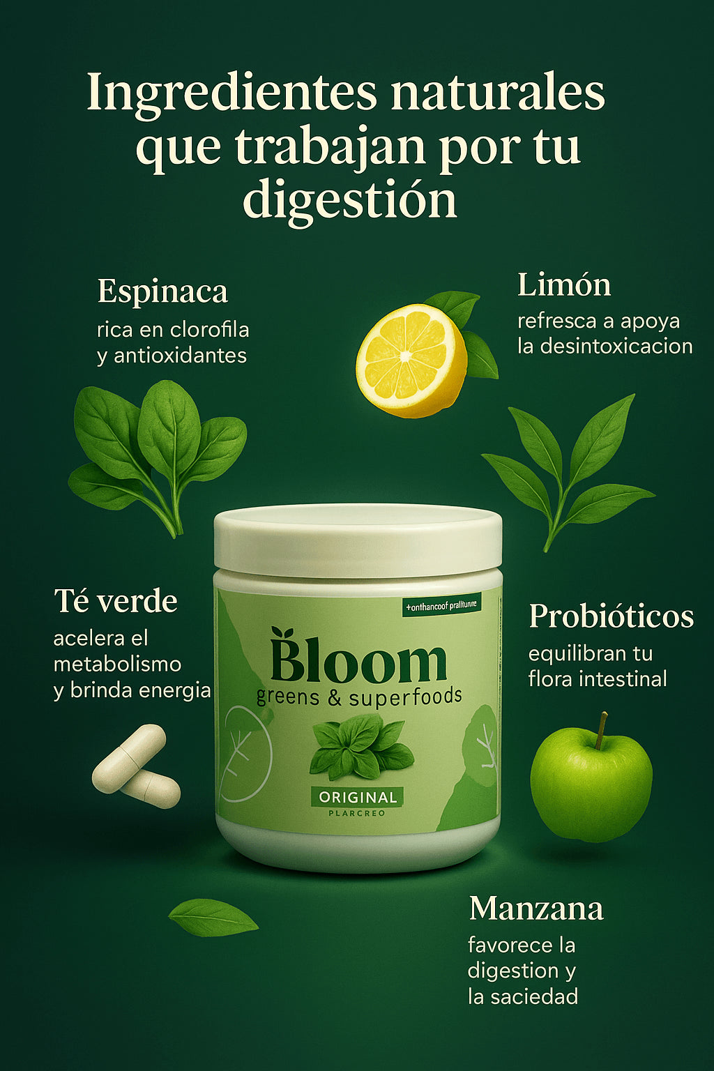 🌿¡Despídete de la hinchazón y recupera tu energía natural con Bloom!