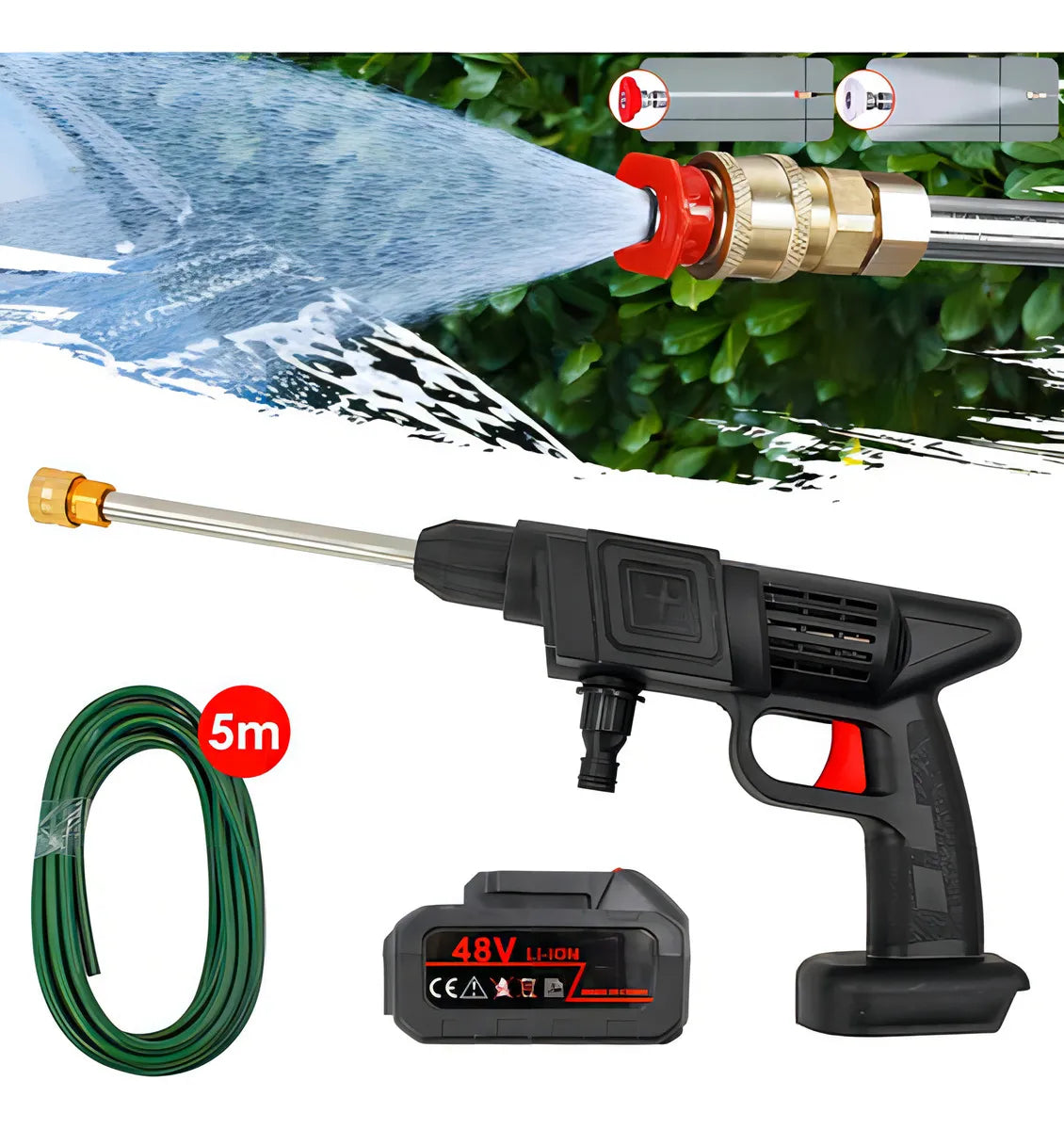 ¡OFERTA EXCLUSIVA! ⚡ Hidrolavadora Portátil 48V