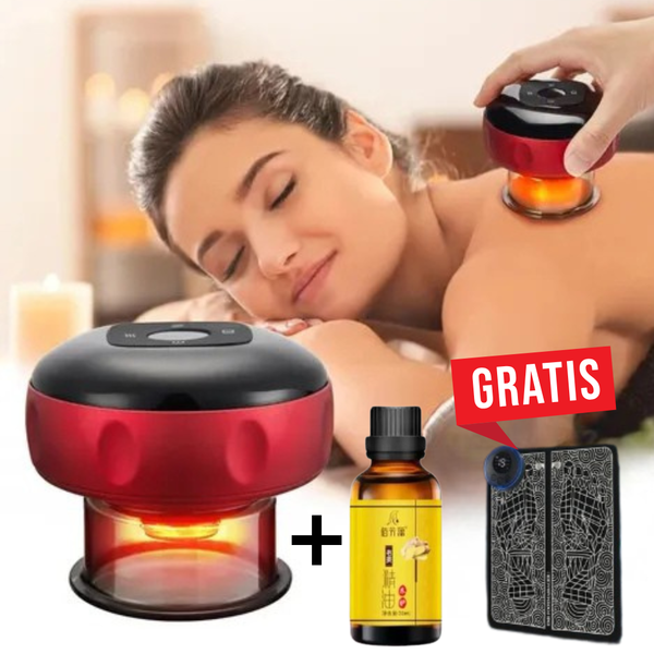 ¡NO TE LO PIERDAS!Masajeador de Ventosa + Aceite de Jengibre + Masajeador de Pies GRATIS 🎁🔥